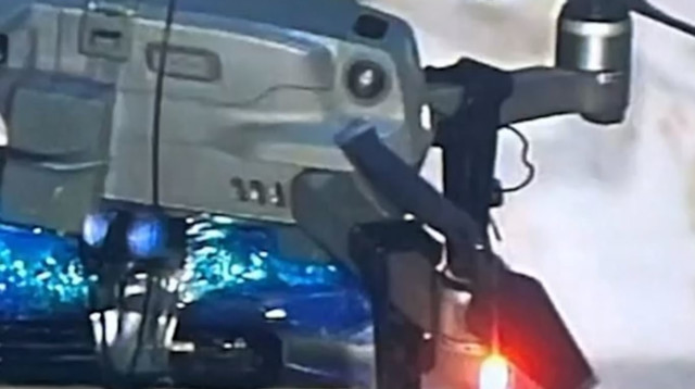 הרחפן שנתפס (צילום: דוברות המשטרה)