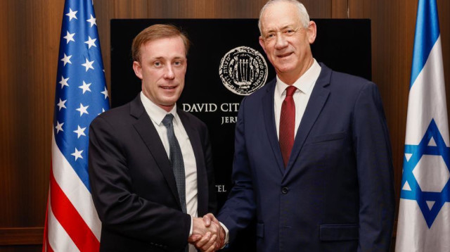 בני גנץ וג'ייק סאליבן (צילום: קובי וולף)