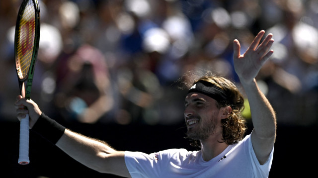 סטפנוס ציציפאס טניסאי יווני (צילום: רויטרס)