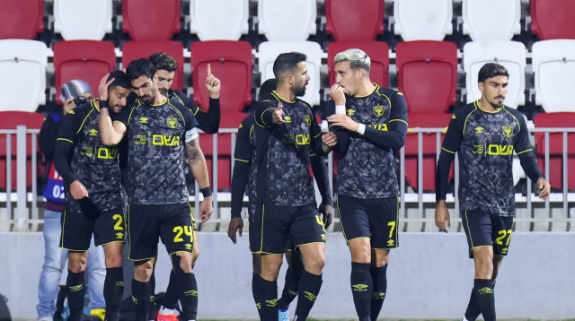 חגיגה מול ריינה. שחקני בית"ר (צילום: דני מרון)