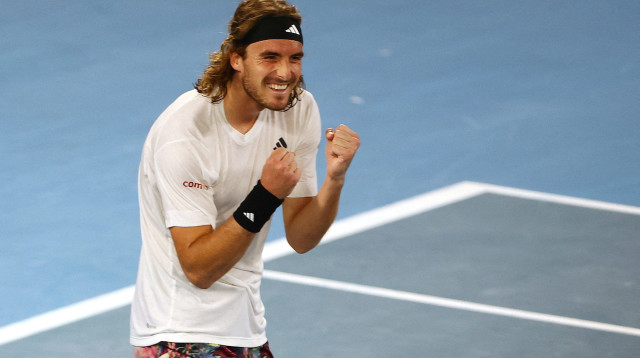 הטניסאי היווני סטפנוס ציציפאס (צילום: רויטרס)