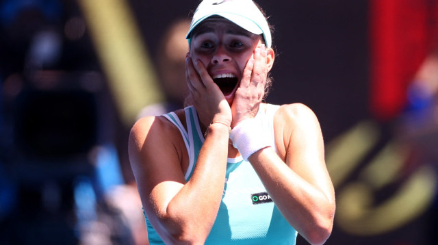מגדה לינט, טניסאית פולנייה, אליפות אוסטרליה 2023 (צילום: רויטרס)
