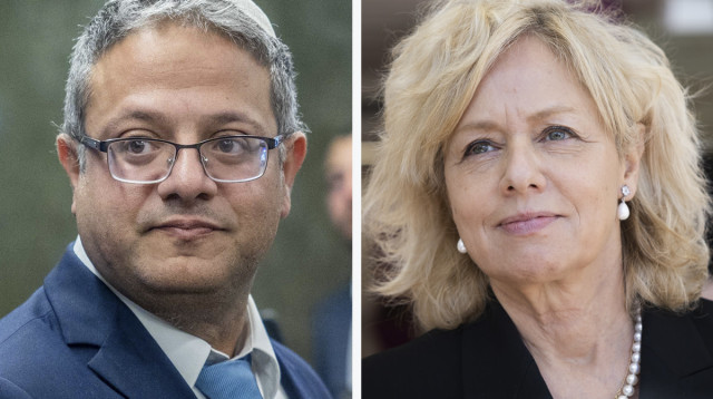 גלי מיארה, איתמר בן גביר (צילום: יונתן זינדל פלאש 90)