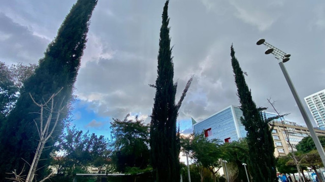 מזג אוויר מעונן בתל אביב (צילום: אבשלום ששוני)