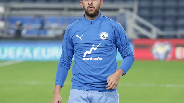 שחקן נבחרת ישראל דיא סבע (צילום: דני מרון)