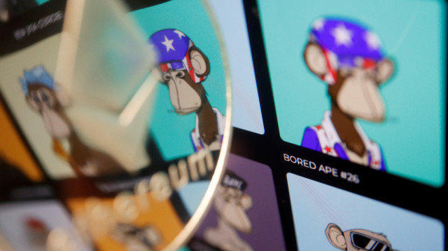 Bored Ape Yacht Club (צילום: REUTERS/Florence Lo/Illustration)