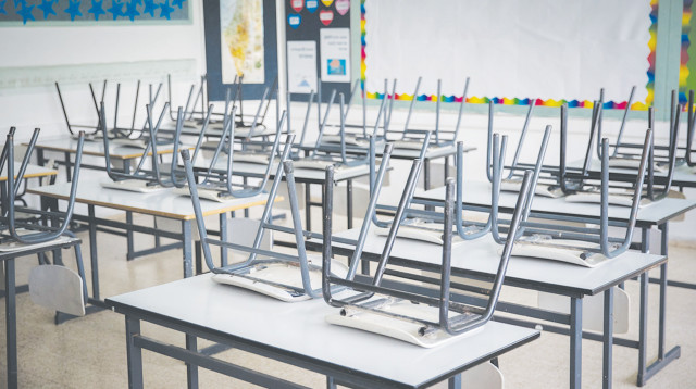 כיתה ריקה (צילום: יונתן זינדל, פלאש 90)