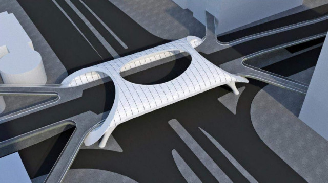 הדמיית הגשר החדש. "משמעותי מאוד לעתיד העיר" (צילום: חן אדריכלים, הדמיה)