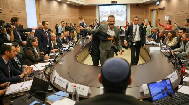 עימות בוועדת החוקה (צילום: נועם מושקוביץ, דוברות הכנסת)