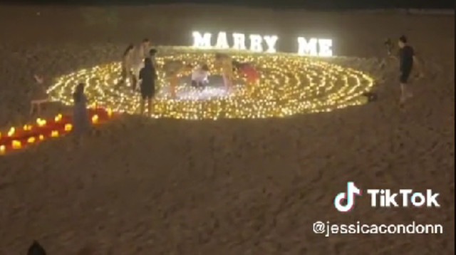 הצעת הנישואין השתבשה לגמרי והפכה לסיוט (צילום: מתוך טיקטוק)