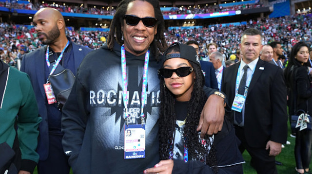 ג'יי זי ובלו אייבי. גמר הסופרבול 2023 (צילום: kevin mazur gettyimages)