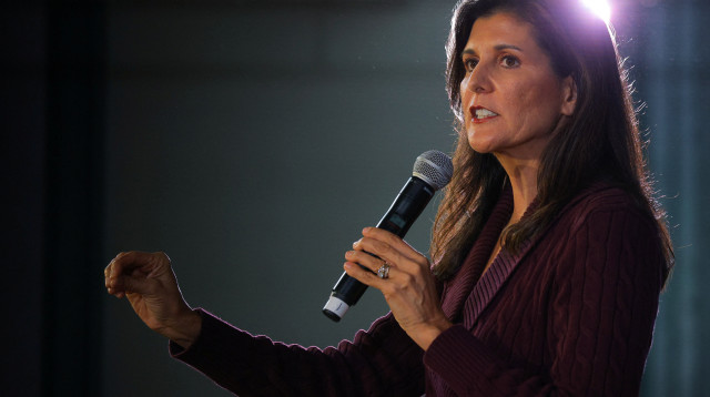 ניקי היילי משיקה את קמפיין הבחירות לנשיאות ארה"ב (צילום: REUTERS/Brian Snyder)