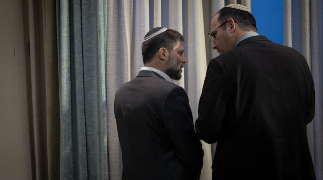 בצלאל סמוטריץ', שמחה רוטמן (צילום: יונתן זינדל פלאש 90)