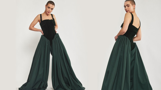 הדגם הסופי של המעצבת רון שחר בקורס "From A to Z" בשנקר (צילום: ליאור קסון)