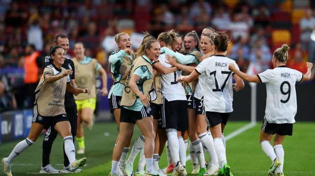 נבחרת הנשים של גרמניה בכדורגל (צילום: GettyImages, Mike Hewitt)