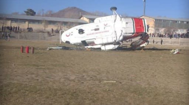 התרסקות מסוק של שר הספורט האיראני (צילום: צילום מסך, טוויטר)