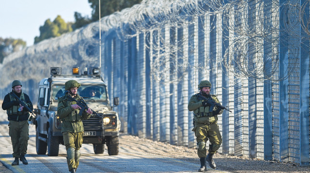 חיילי מילואים בגבול סוריה (צילום: מיכאל גלעדי)