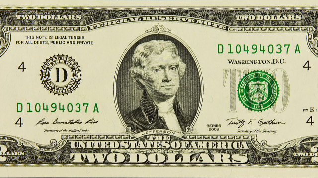 שטר של שני דולר עשוי להיות שווה אלפי דולרים (צילום: אינג'אימג')