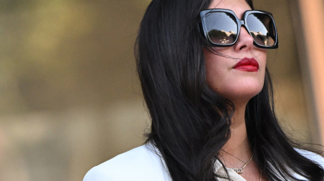 אלמנתו של קובי בריאנט, ונסה (צילום: GettyImages, PATRICK T. FALLON/AFP)