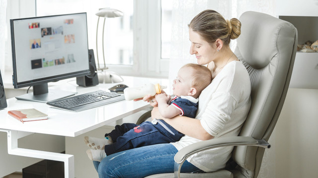 עבודה מהבית  (צילום: אינגאימג)