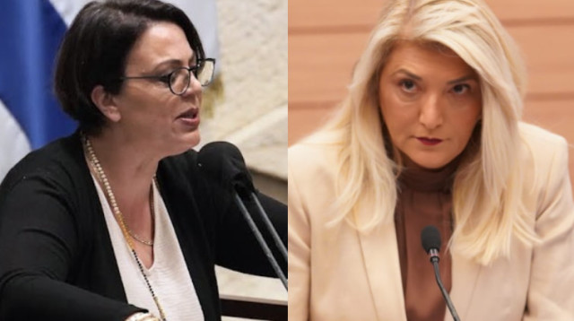 אוסנת מארק, גלית דיסטל-אטבריאן (צילום: דני שם טוב, דוברות הכנסת)
