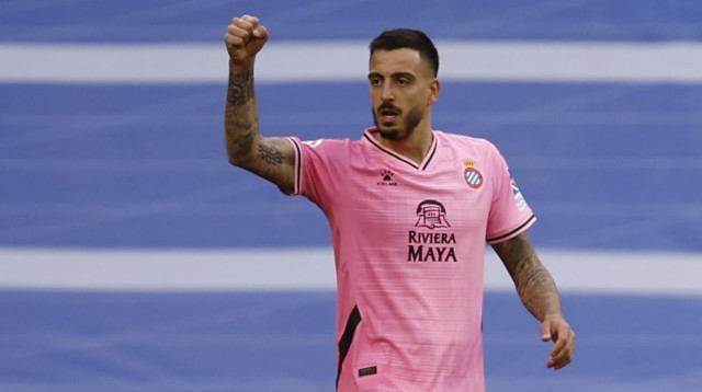 חוסלו, שחקן אספניול חוגג (צילום: רויטרס)