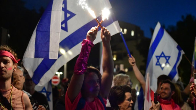 המחאה נגד הרפורמה המשפטית (צילום: אבשלום ששוני)