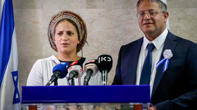 אילה ואיתמר בן גביר (צילום: אוליביה פיטוסי, פלאש 90)