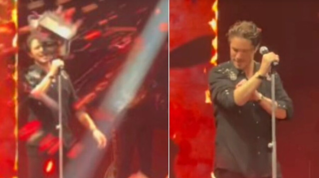 חדר מלשיר באמצע ההופעה (צילום: מתוך טיקטוק)