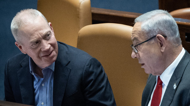 בנימין נתניהו, יואב גלנט (צילום: יונתן זינדל, פלאש 90)