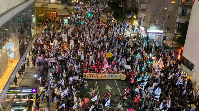 השבוע ה-11 להפגנות  (צילום: אבשלום ששוני)