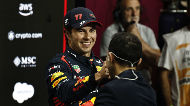 סרחיו פרס נהג קבוצת רד בול (צילום: רויטרס)