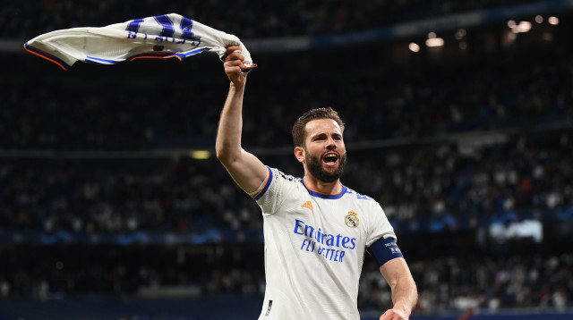 נאצ'ו שחקן ריאל מדריד חוגג (צילום: GettyImages, David S. Bustamante/Soccrates)