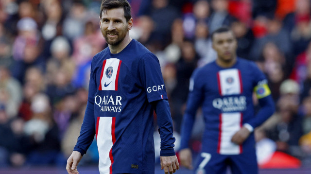 ליאונל מסי שחקן פריז סן ז'רמן (צילום: רויטרס)