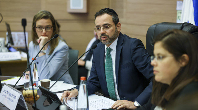 חבר הכנסת אוריאל בוסו בוועדת הבריאות (צילום: נועם מושקוביץ, דוברות הכנסת)