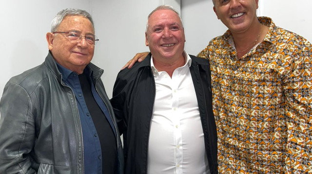 קובי פרץ, דודי אמסלם, חנן יובל (צילום: באדיבות אורי צרור יחסי ציבור)