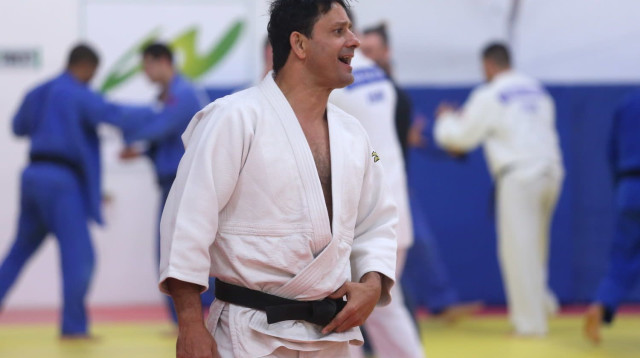 אורן סמדג'ה מאמן נבחרת ישראל ג'ודו (צילום: קובי אליהו)