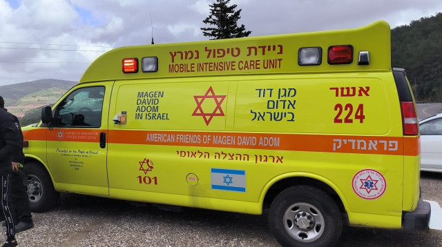 אמבולנס טיפול נמרץ מד"א (צילום: דוברות מד"א)