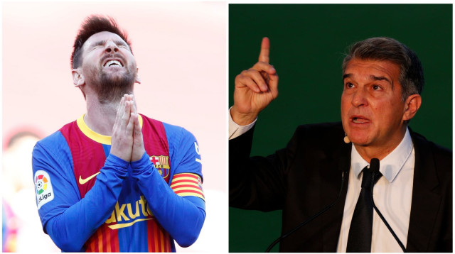 "זה אפשרי". לאפורטה ומסי (צילום: אתר רשמי, דורון שיינר)