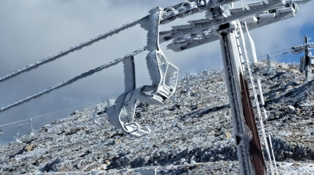 שלג בחרמון (צילום: אתר החרמון)