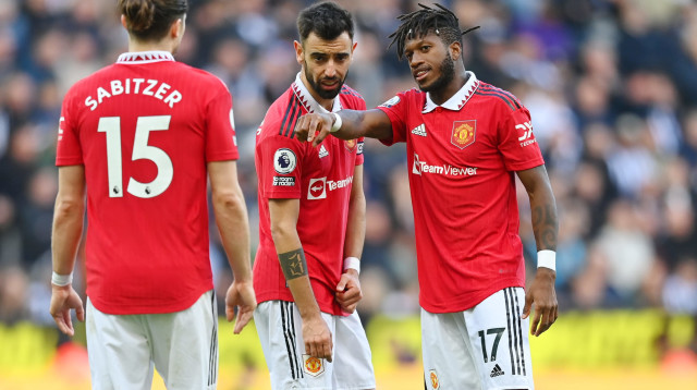 מרסל זאביצר, פרד, ברונו פרננדש, שחקני מנצ'סטר יונייטד (צילום: GettyImages, Michael Regan)