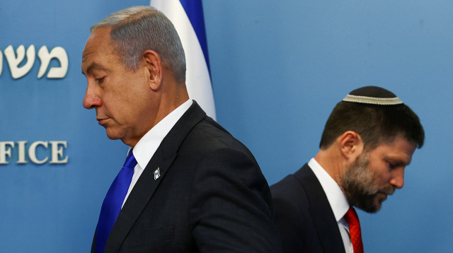 בצלאל סמוטריץ', בנימין נתניהו (צילום:  REUTERS/Ronen Zvulun)