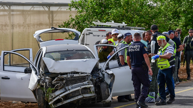 זירת הפיגוע בבקעת הירדן (צילום: מיכאל גלעדי, פלאש 90)