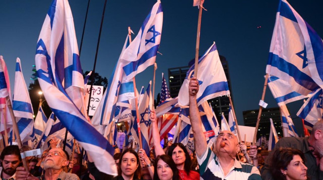 המחאה נגד הרפורמה בקפלן (צילום: אבשלום ששוני)