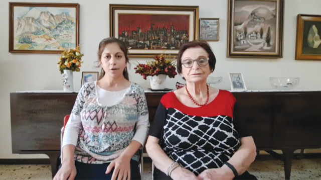 נועה וחנה לייזרוביץ (צילום: חנה לייזרוביץ)