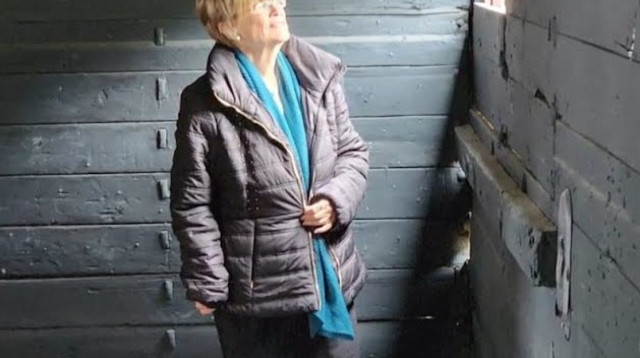 אורנבוך בפולין. "חייבים להציג את השואה באור אחר" (צילום: באדיבות המצולמת)