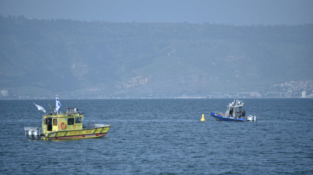 חיפושים אחרי נעדר בכינרת, ארכיון (צילום: דוברות המשטרה)