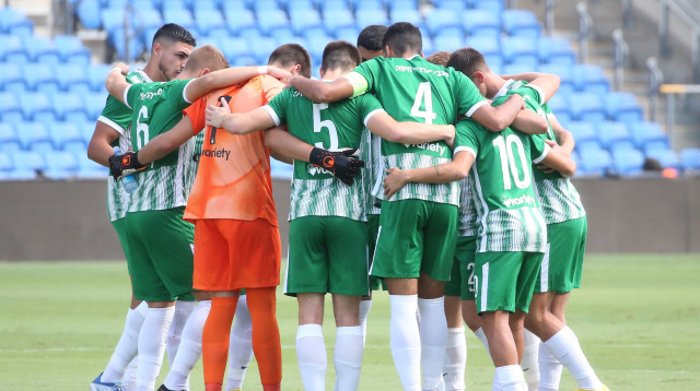 דאבל כמו ב-2014? שחקני מכבי חיפה (צילום: אודי ציטיאט)