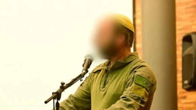 מפקד יחידת דובדבן סא"ל ד' (צילום: דובר צה"ל)