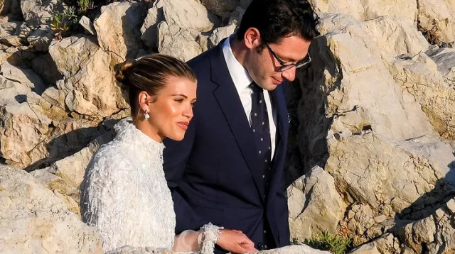 סופיה ריצ'י נישאה לאליוט גרינג' (צילום: רשתות חברתיות)